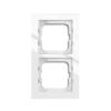 Cover frame, Axcent, 2-gang, white
