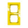 Cover frame, Axcent, 2-gang, yellow