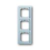 Cover frame 3gang frame future® linear, aluminium silver