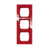 Cover frame, Axcent, 3-gang, red