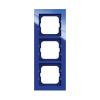 Cover frame, Axcent, 3-gang, blue