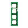 Cover frame, Axcent, 4-gang, green