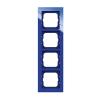 Cover frame, Axcent, 4-gang, blue