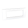 Unica Allegro - cover frame - 6 modules - white