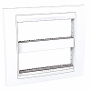 Unica Plus - cover frame (fix. frame) - 2 gangs (H) - 2x6 m - white/white