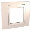 Unica Plus - cover frame - 1 gang - ivory/ivory