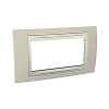 Unica Plus - cover frame - 4 modules - sand/ivory