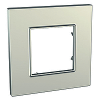 Unica Quadro Metallized - cover frame - 1 gang - titanium