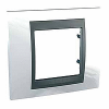 Unica Top - cover frame - 1 gang - top white/graphite