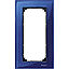 Real glass frame, 2-gang without central bridge piece, Sapphire blue