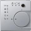 KNX Room temperature control  unit, flush-mounted/PI with 4- gang push-button interface (aluminium)