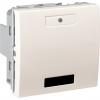 Unica KNX - infrared pushbutton - 2-way - 10 A, 250 VAC - 2 m - ivory