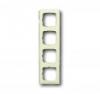 Cover frame 4gang frame, Reflex Linear, Ivory