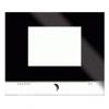 Design Frame for Room/Control Panels, (Glass, black with flap in chrome)